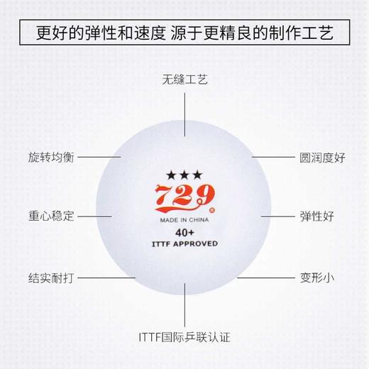 友谊729 新材料无缝球 红标比赛级专业训练球3只装 商品图2