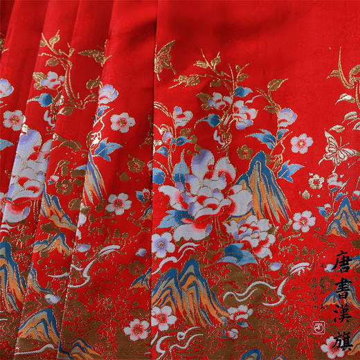 【蝶恋花·霞坞】新中式国风套装织金印花工艺国风马面裙套装 商品图5