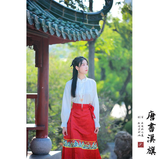 【千里江山·春黛】精致印花工艺新中式国风马面裙千里江山套装超值福利特价 商品图2