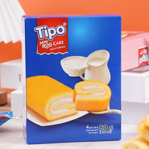Tipo迷你蛋糕卷牛奶味180g 商品图0