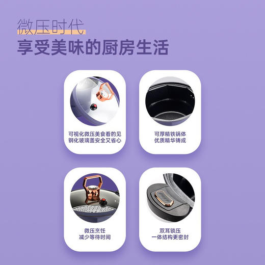 【小家电】巴尔德紫晶钻微压蒸汤锅BD-029 HF 商品图1