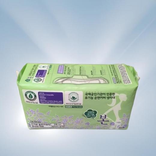 本恩纯棉量多型日用卫生巾 28片/包 商品图0