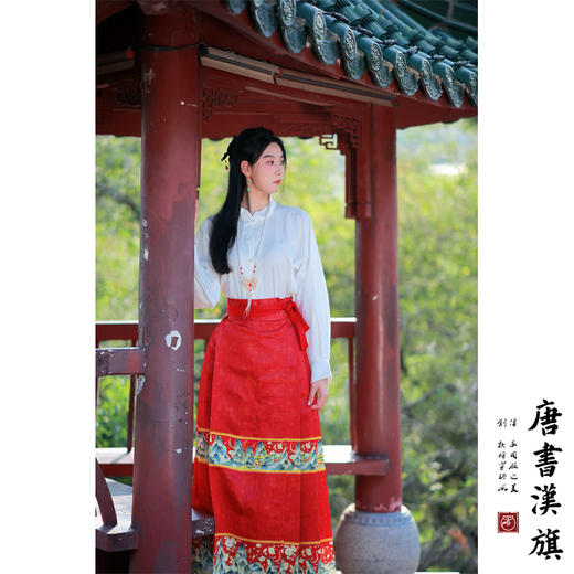 【千里江山·春黛】精致印花工艺新中式国风马面裙千里江山套装超值福利特价 商品图3