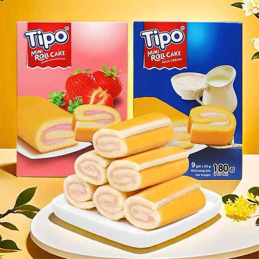 Tipo迷你蛋糕卷牛奶味180g 商品图3