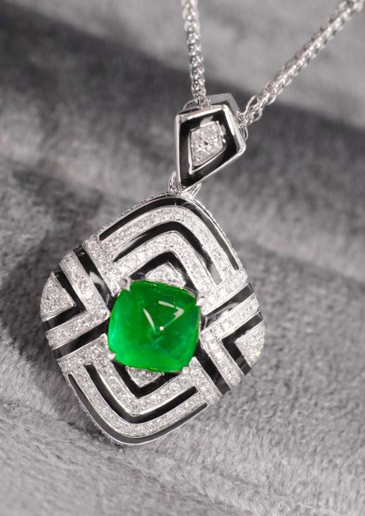 1.6克拉祖母绿糖塔吊坠 商品图3