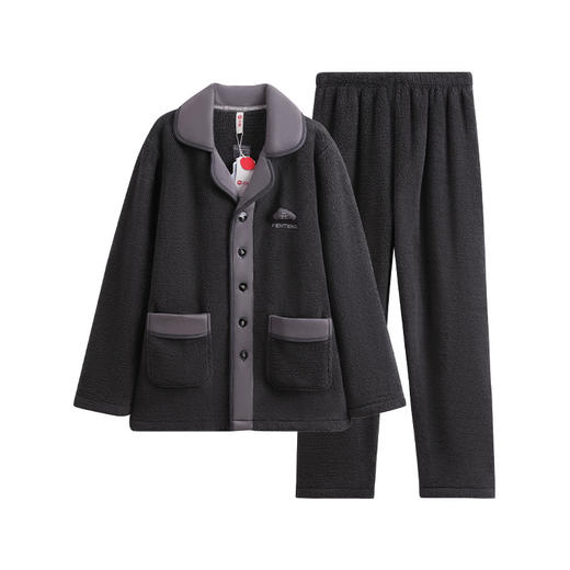 （合作款）芬腾珊瑚绒加绒加厚保暖情侣家居服套装yc0108014 商品图4