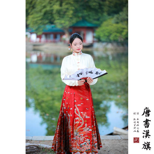 【凤皋九天·漆红】织金妆花工艺新中式国风马面裙故宫红套装 商品图4
