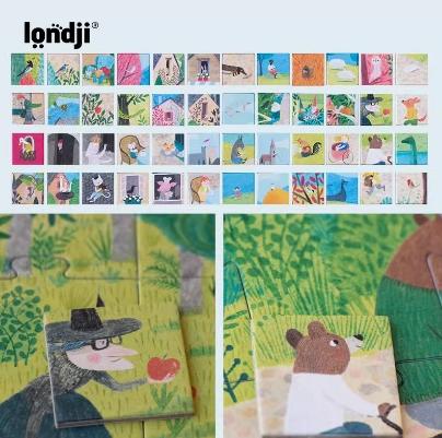 londji儿童进口拼图桌游童话镇 商品图3