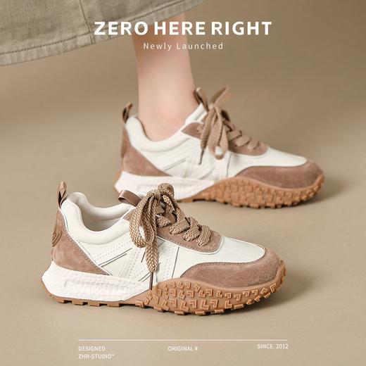 ZHR则则厚底增高运动鞋轻便软底女鞋2024秋季新款ins百搭休闲鞋女 商品图8