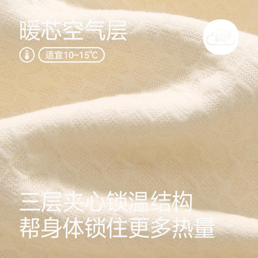 芬腾睡衣空气夹层针织薄夹棉女秋冬季长袖套装女款休闲加厚家居服 商品图1