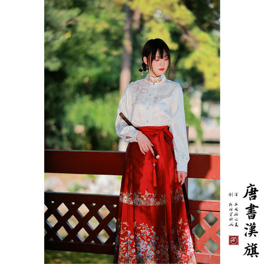 【蝶恋花·霞坞】新中式国风套装织金印花工艺国风马面裙套装 商品图3