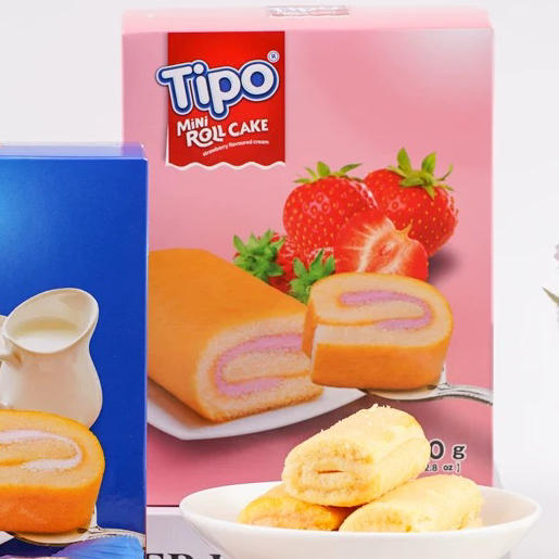 Tipo迷你蛋糕卷草莓味180g 商品图0