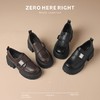 ZHR则则魔术贴厚底乐福鞋2024秋季新款松糕增高jk鞋英伦风小皮鞋 商品缩略图5