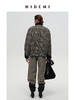 HIDEMI 【戚薇同款】进口色织羊毛粗呢毛呢加宽复古廓形肩型飞行员加棉可拆卸棉服背心两件套大衣外套 商品缩略图11