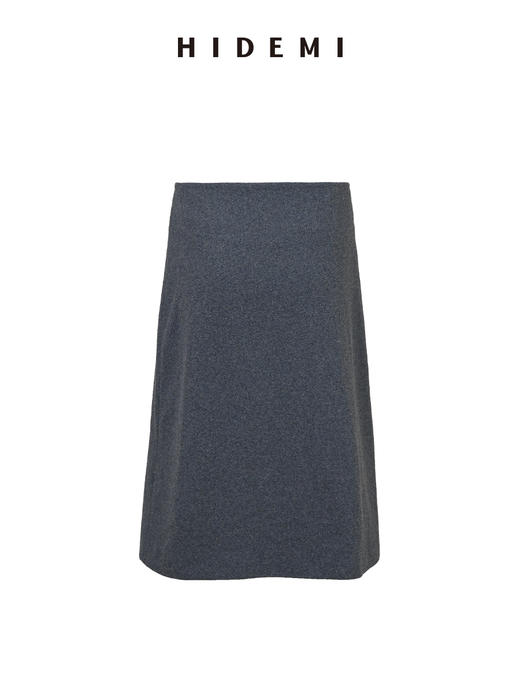 HIDEMI极简通勤羊毛毛呢经典显瘦半身裙 商品图1