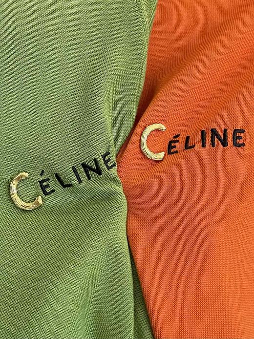 CELINE赛琳 刺绣t恤女短袖夏季高端上衣圆领薄款针织衫 商品图14