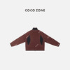 COCO ZONE 设计感撞色拼接外套通勤风立领上衣CC1C2137 商品缩略图1