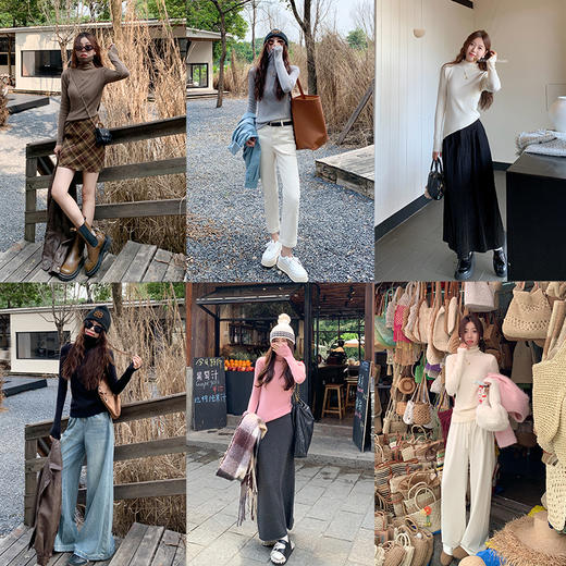 <曾小咸推荐>【基础百搭高领针织打底衫 商品图4