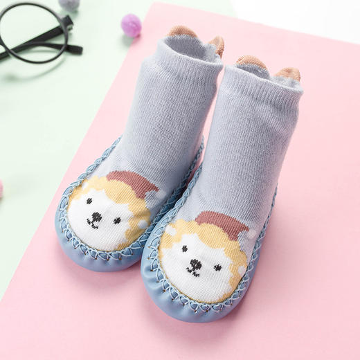 【3双特价！蝴蝶结卡通宝宝学步鞋袜】春秋新款婴儿地板袜早教软底防滑儿童袜子 商品图14