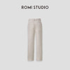 ROMI STUDIO“法式优雅”斜纹棉肌理感后染加软直筒牛仔裤 431N1055 商品缩略图1