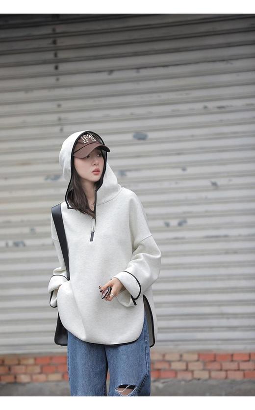 QG8055#撞色玩家卫衣 商品图1