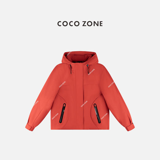 COCO ZONE 秋冬90鹅绒设计感保暖立领羽绒服CC2C1993 商品图0