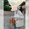 <曾小咸推荐>杏色高级感牛角扣圈圈呢毛呢外套 日常329.99 立减160 秒杀169.99！！ 商品缩略图3