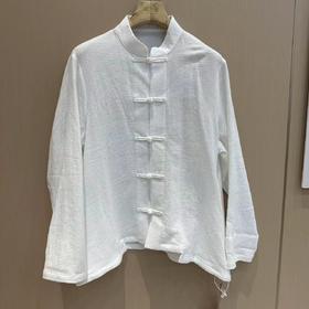 【抖音专属】A型盘扣外套（20705338-玉白）