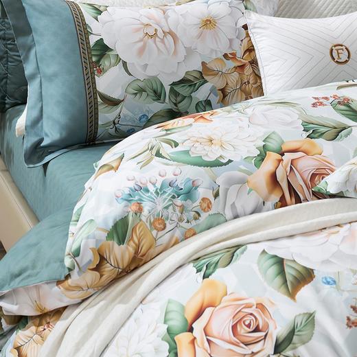 【春上新】10楼富安娜 床单四件套-清新雅致（绿） 吊牌价1480-1580元  活动价599-699元 商品图2