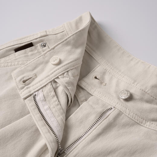 ROMI STUDIO“法式优雅”斜纹棉肌理感后染加软直筒牛仔裤 431N1055 商品图4