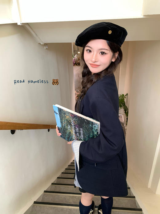 Read Nameless /藏青色翻袖西装韩国料 2024/10/5 商品图13