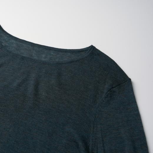 ROMI STUDIO“松弛随性”16针*水溶羊毛针织长袖T恤 RW24AS70446 商品图2