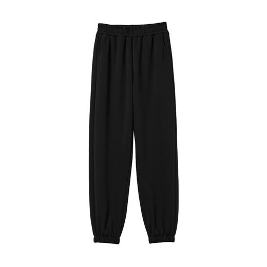 棉仓357681002-银狐绒厚暖美式高腰宽松束脚口加绒卫裤 商品图2