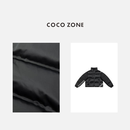 COCO ZONE 90鹅绒立领设计感羽绒服长袖保暖上衣CC2C2256 商品图2