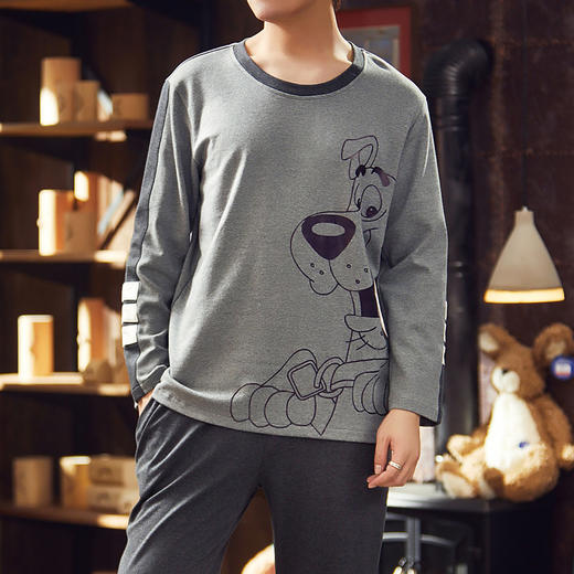 【清仓大促】洁丽雅男士纯棉大码家居服套装 商品图1