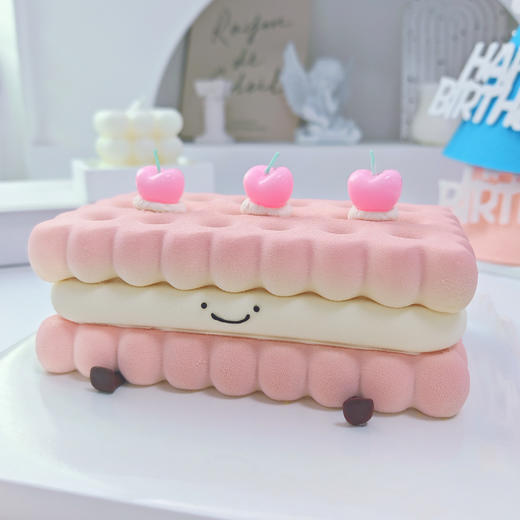 小樱桃Emoji方形蛋糕 商品图0