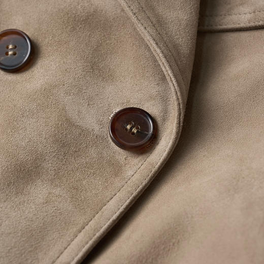 ROMI STUDIO“棕标甄选”土耳其进口头层小羊反绒宽松皮衣 431PS028 商品图9