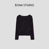 ROMI STUDIO“松弛随性”16针*水溶羊毛针织长袖T恤 RW24AS70446 商品缩略图0