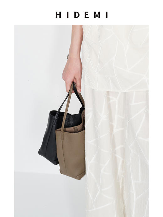 HIDEMI 经典tote托特系列新款多背式水桶包小号 商品图4