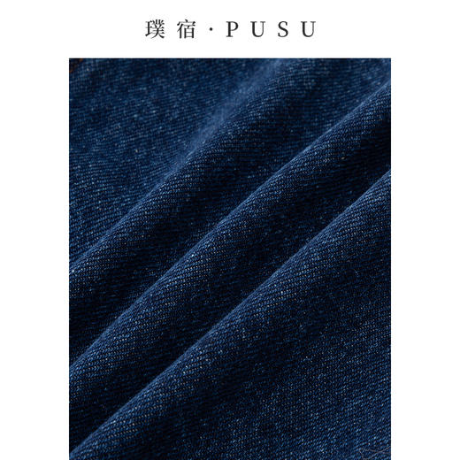 INANDON 反转巴黎 100%棉高品质圆领复古牛仔外套 54685 商品图7