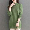 CC中长款宽松套头打底衫厚款秋冬季外穿半高领中年妈妈装女士毛衣裙 商品缩略图3