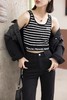 22-104#间条背心 商品缩略图0