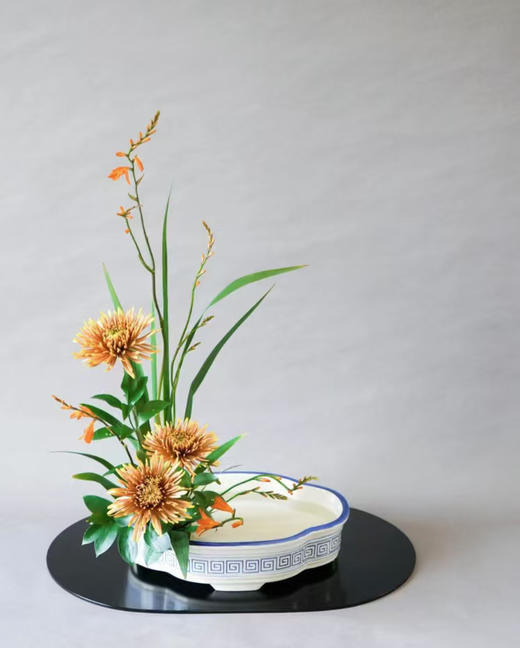 【中华花道花艺课】寒露&重阳菊花中式插花 商品图1