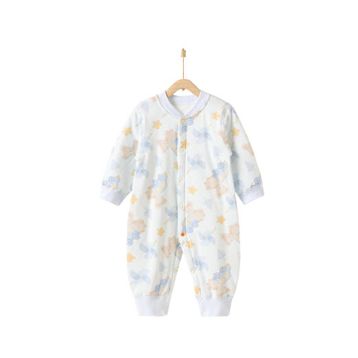 【保暖夹棉，舒适保暖】安阳婴童装婴幼儿a类连体衣 宝宝秋冬款40克无骨夹棉爬服 婴儿衣服-QQ 商品图4