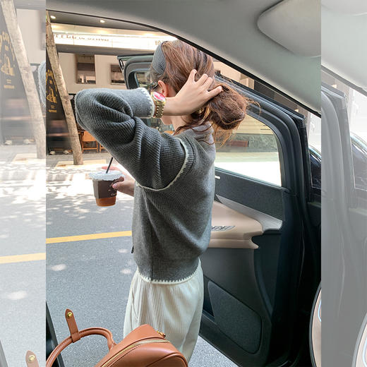 <曾小咸推荐>3.4现货秒杀 ！微信超特价！2色半拉链套头毛衣 日常139.99 立减50 秒杀89.99！！开叉休闲裤 秒杀89.99/件！！ 商品图2