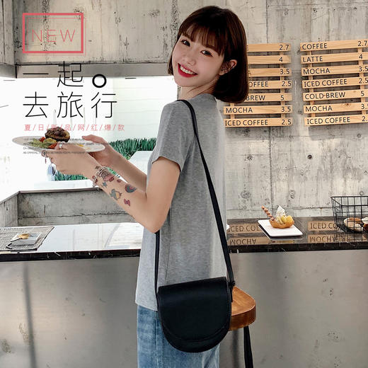 特价【清仓大促】洁丽雅女士简约纯色短袖T恤 商品图1