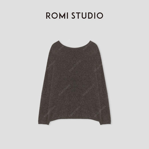 ROMI STUDIO“温暖已至”牦牛绒牦牛毛山羊绒混纺针织毛衫 432TS368 商品图1