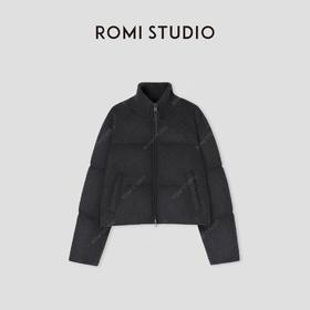ROMI STUDIO“温暖如初”90白鹅绒澳洲进口绵羊毛混纺外套 441YS100