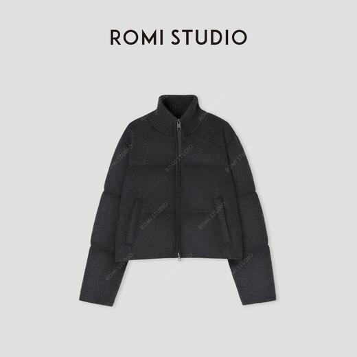 ROMI STUDIO“温暖如初”90白鹅绒澳洲进口绵羊毛混纺外套 441YS100 商品图0