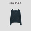 ROMI STUDIO“松弛随性”16针*水溶羊毛针织长袖T恤 RW24AS70446 商品缩略图1